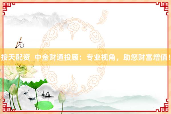 按天配资  中金财通投顾：专业视角，助您财富增值！