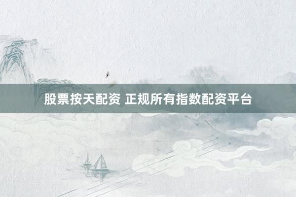 股票按天配资 正规所有指数配资平台